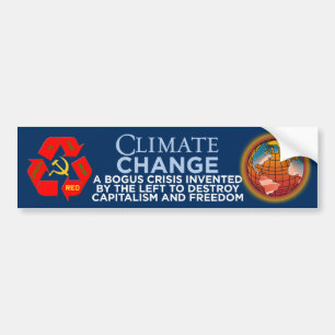 Climate Change-Green Is The New Red Bumper Sticker
