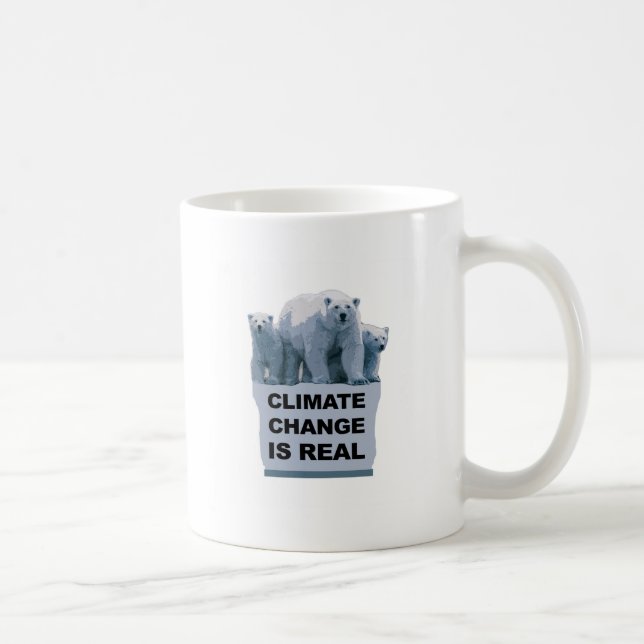 CLIMATE CHANGE IS REAL COFFEE MUG (Right)