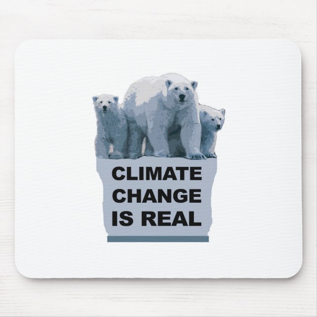 CLIMATE CHANGE IS REAL MOUSE MAT (Front)