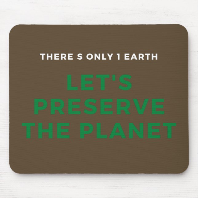 climate change is real mouse mat (Front)