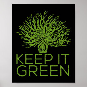 Climate Change Keep It Green Save The Planet  Poster