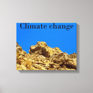 Climate Change look after the environment Canvas Print