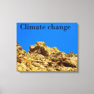 Climate Change look after the environment Canvas Print