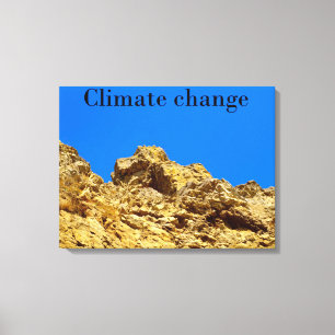Climate Change look after the environment Canvas Print