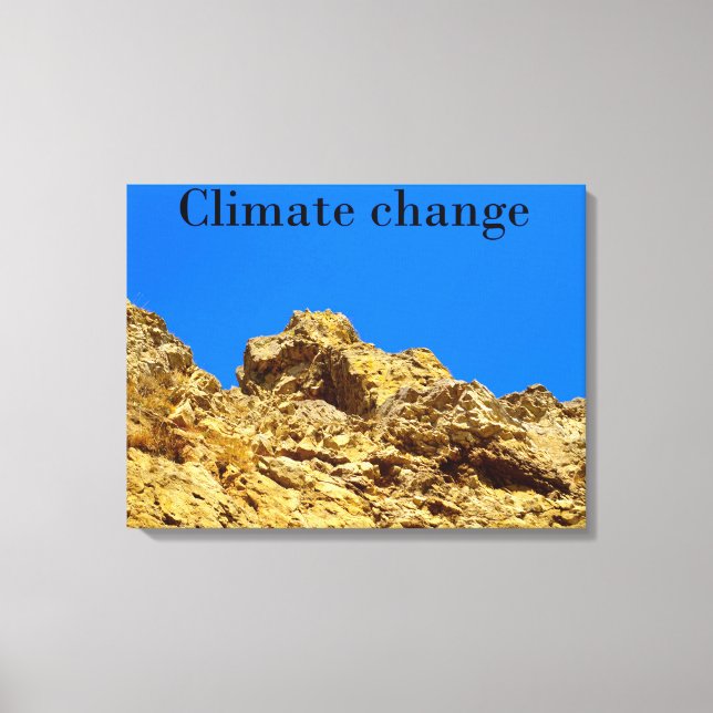 Climate Change look after the environment  Canvas Print (Front)
