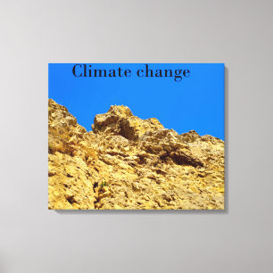 Climate Change look after the environment Canvas Print