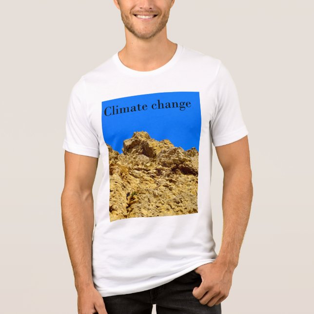 Climate Change look after the environment  Tri-Blend Shirt (Front)