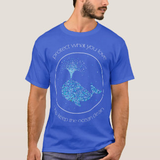 Climate Change Ocean Whale Environmental Protectio T-Shirt