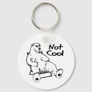 Climate Change Polar Bear Key Chain Plain Arny