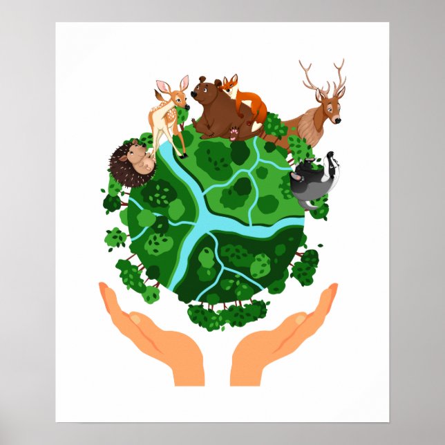 Climate Change Save The Planet Poster (Front)