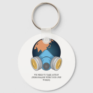 Climate Change We Need to Take Action Key Ring