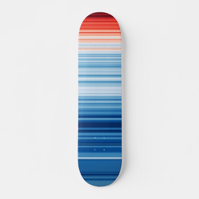 Climate Crisis Warming stripes Brille Skateboard (Front)