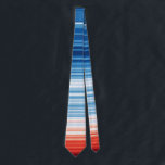 Climate Crisis Warming stripes Krawatte Klimakrise Tie<br><div class="desc">graphics have a CC-BY 4.0 license,  so can be used for any purpose as long as credit is given to Professor Ed Hawkins (University of Reading) and a link is provided to this website. https://showyourstripes.info/faq</div>