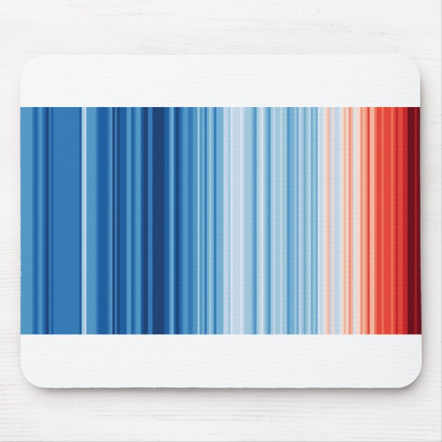 Climate Crisis Warming stripes Mouse Mat (Front)