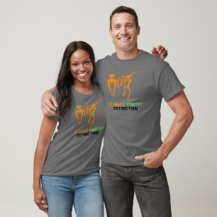 Climate Habitat Extinction Dinosaur T-Rex T-Shirt