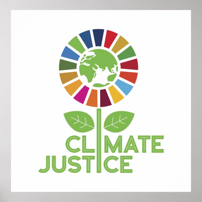 Climate Justice Climate Change Poster (Front)