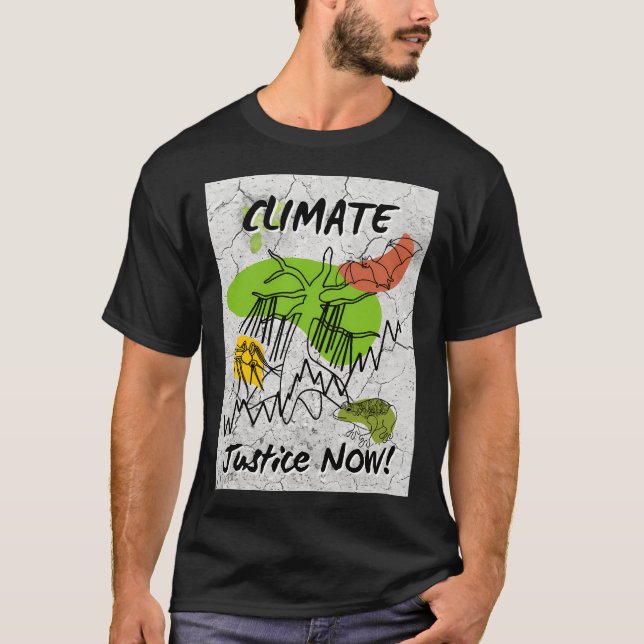 Climate Justice Now - Spreading Pathogens T-Shirt (Front)
