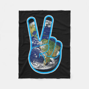 Climate Protection Climate Change Day Of The Earth Fleece Blanket