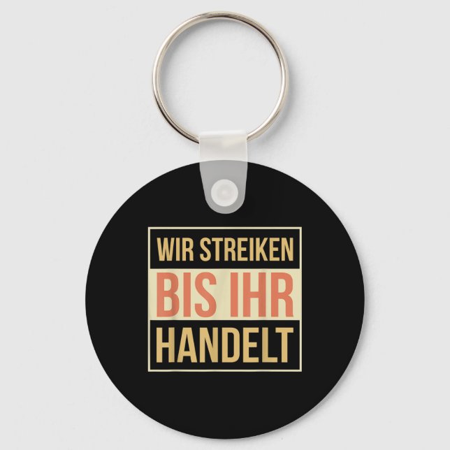 Climate Protection Earth, Climate Change, Environm Key Ring (Front)