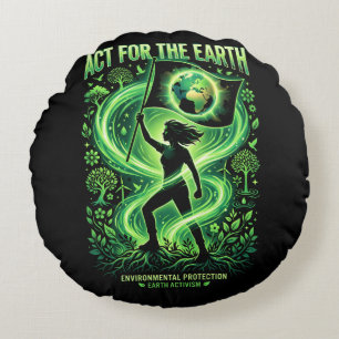Climate Warrior Round Cushion