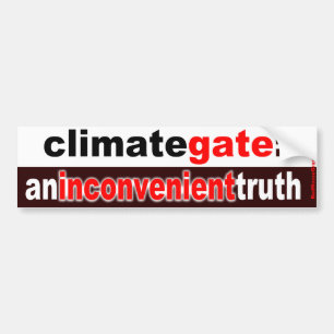 climategate: an inconvenient truth bumper sticker
