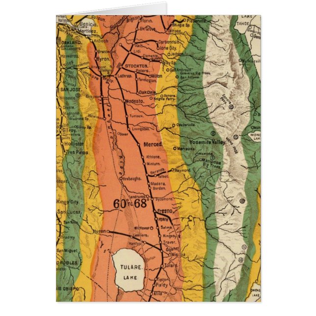 Climatic map of California (Front)