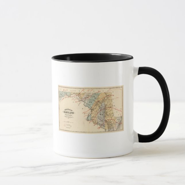 Climatological map of the State of Maryland Mug (Right)
