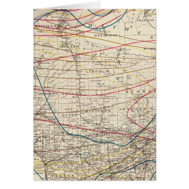 Climatological map of Wisconsin (Front)