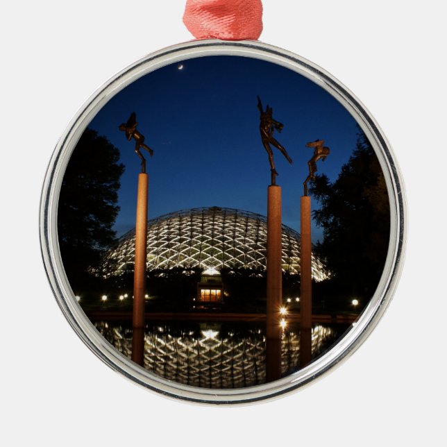 Climatron at Missouri Botanical Garden Metal Tree Decoration (Front)