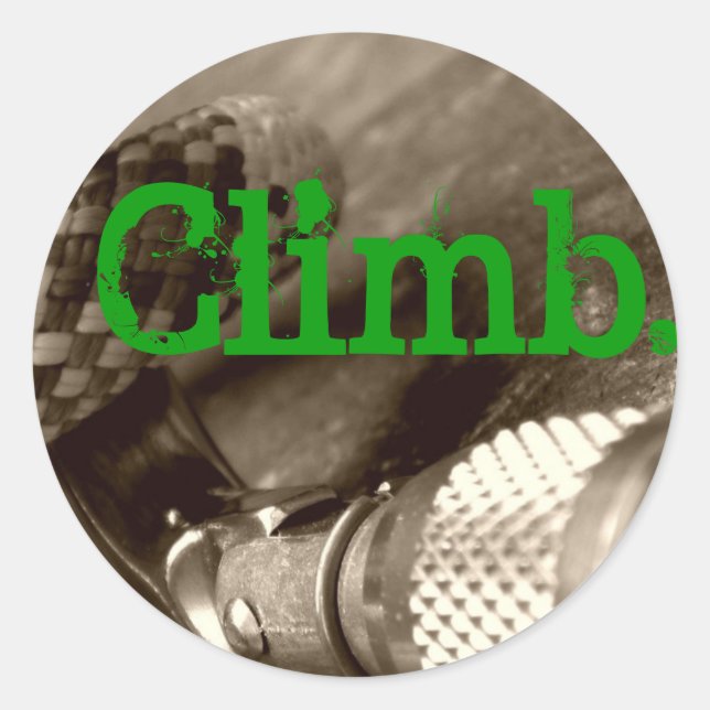 Climb2 Classic Round Sticker (Front)