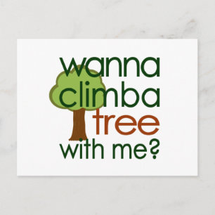Climb a tree postcard