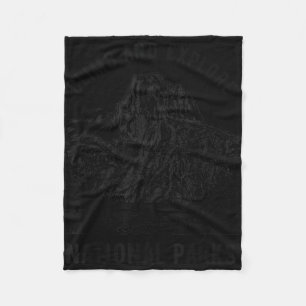 Climb and explore national parks mountain fleece blanket