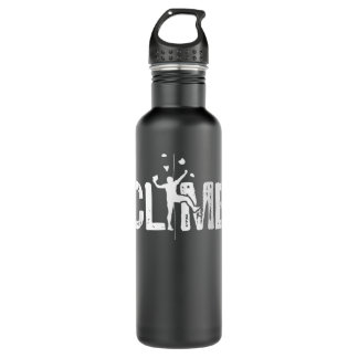 Climb - Bouldering Wall Climber Rock Climbing Moun 710 Ml Water Bottle