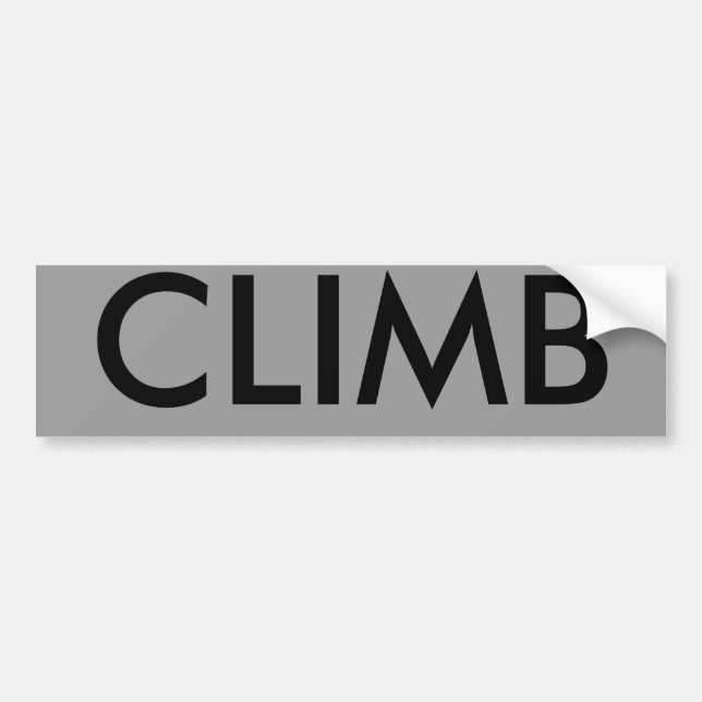 CLIMB BUMPER STICKER (Front)