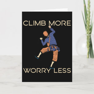 Climb Clamber Rock Climbing Climber Bouldering Card