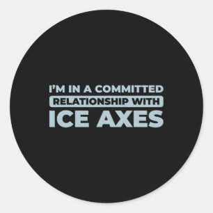 Climb - Climber Ice Climbing _2 Classic Round Sticker