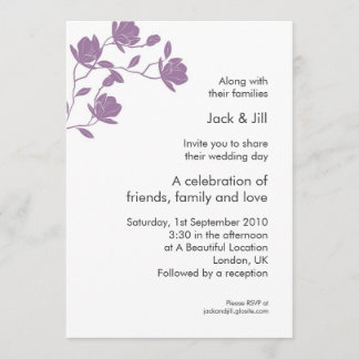 Climb High (purple) 5x7 Invitation