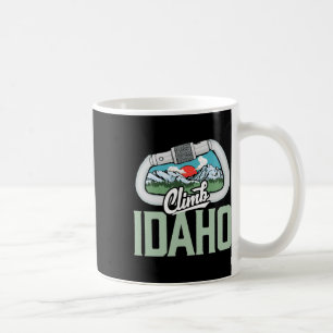 Climb Idaho - Retro Rock Climbing Vintage Carabine Coffee Mug