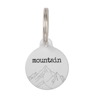 Climb Mountain Pet Tag