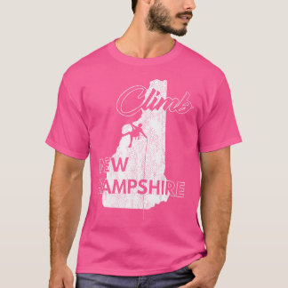 Climb New Hampshire Rock Climbing Climber Hiker T-Shirt