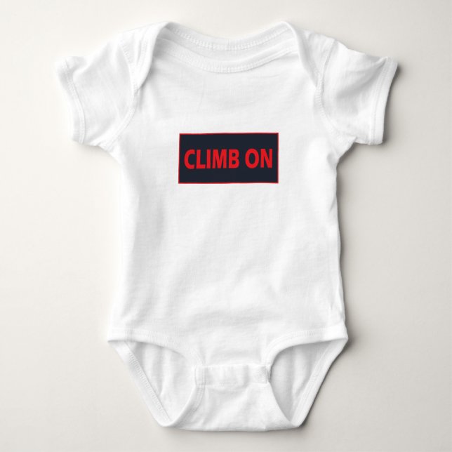 climb on baby bodysuit (Front)