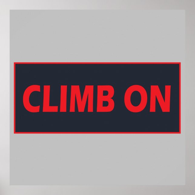 climb on poster (Front)