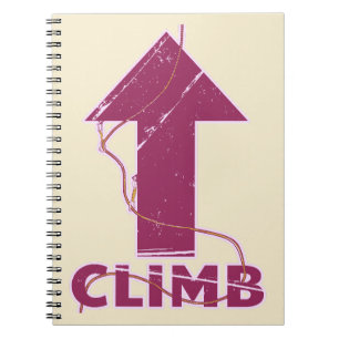 Climb rock climbing rope notebook