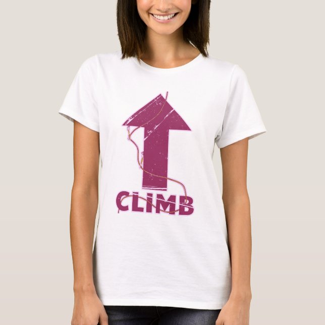 Climb rock climbing rope T-Shirt (Front)