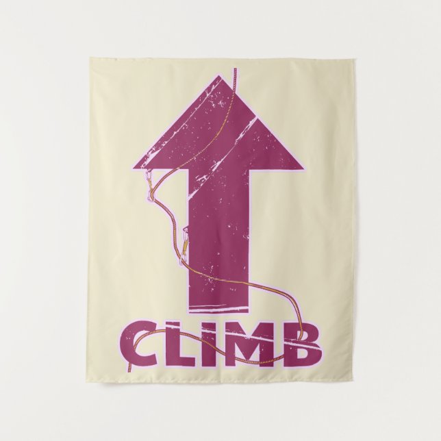 Climb rock climbing rope tapestry (Front)