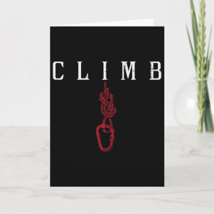 Climb Rope Carabiner Rock Climbing Climber Men Wom Card