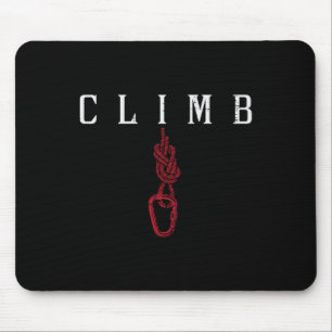 Climb Rope Carabiner Rock Climbing Climber Men Wom Mouse Mat
