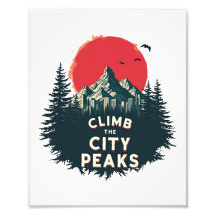Climb The City Peaks – Mountaineer Adventures Awai Photo Print