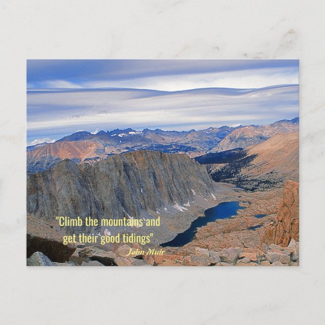 Climb the Mountains Postcard (Front)
