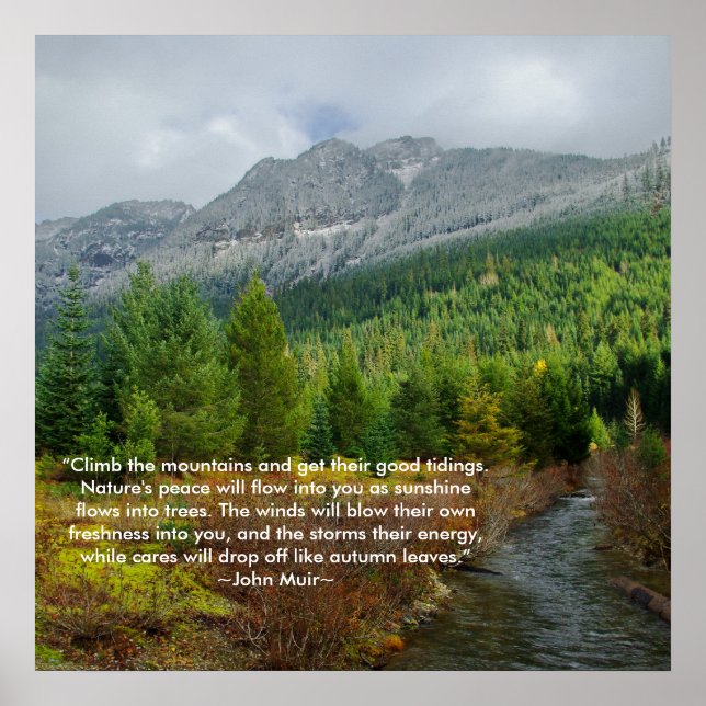 Climb the mountains poster (Front)